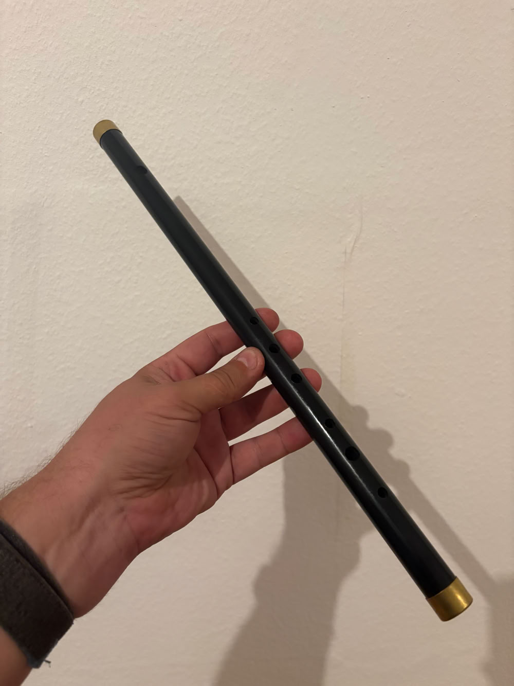 Eine amerikanische Bürgerkriegsflöte aus Kunststoff als Einsteigerinstrument