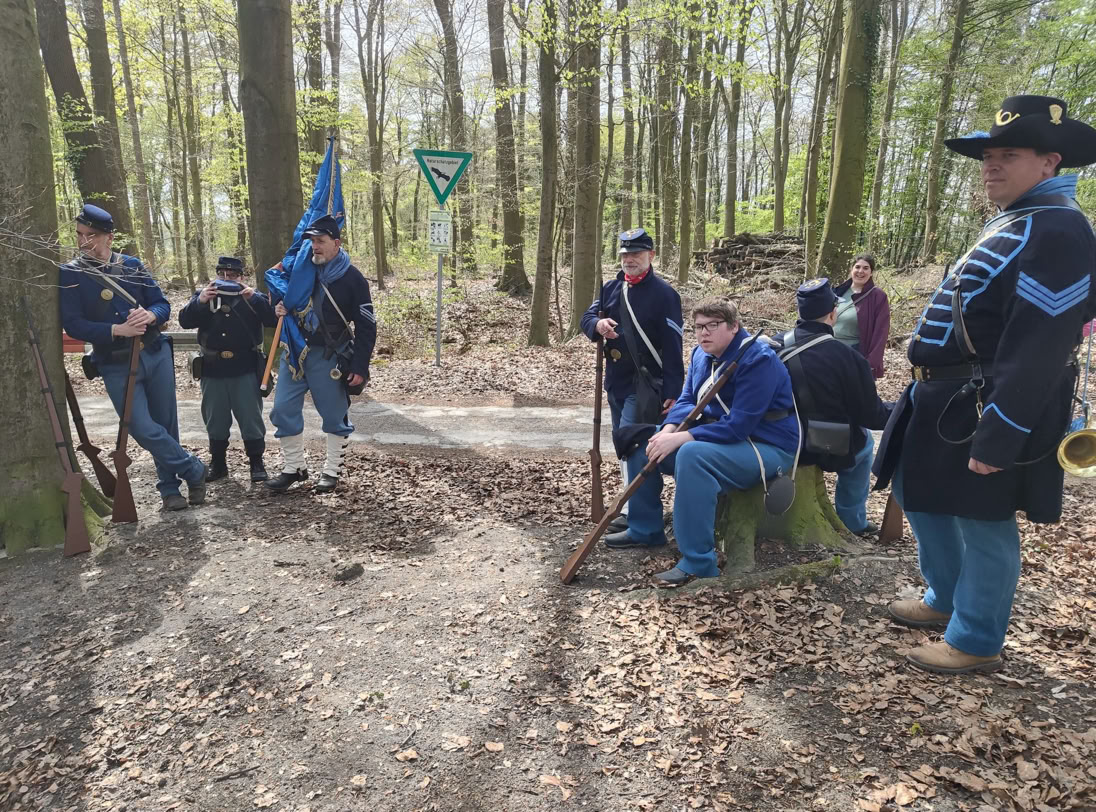 Civil War Union soldier bootcamp der 32nd Indiana Volunteer Infantry Regiment 